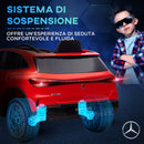 Macchina Elettrica per Bambini 12V con licenza Mercedes EQA Rossa-7