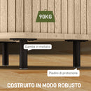 Set 2 Comodini Stile Nordico 48x40x48 cm in Legno Canettato Rovere e Nero  -7