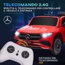 Macchina Elettrica per Bambini 12V con licenza Mercedes EQA Rossa-5