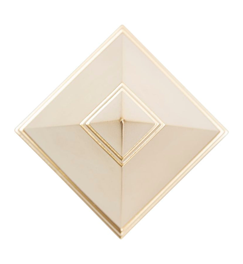 Piramide Oro 11,5x11,5x15,5 cm in Poliresina -5