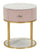 Comodino Montpellier Rosa Ø 42x48 cm in Ferro Legno