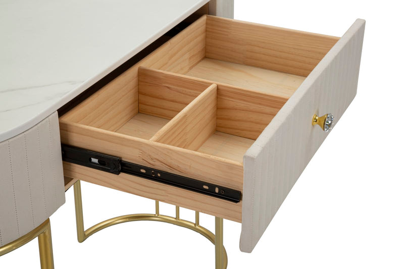 Console Montpellier Crema 100x40x75 cm in Ferro Legno -6