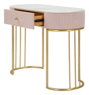 Console Montpellier Rosa 100x40x75 cm in Ferro Legno -3