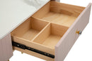 Console Montpellier Rosa 100x40x75 cm in Ferro Legno -6