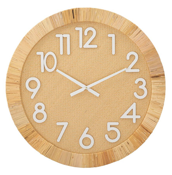 prezzo Orologio da Muro Boho Plus Ø 60x4,5 cm in Rattan