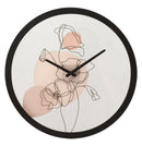 Orologio da Muro Flower 2 Ø 40x3,5 cm in Ferro e Vetro-1