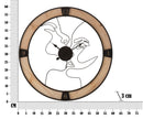 Orologio da Muro Couple Ø 60x3 cm in Ferro e Legno -6