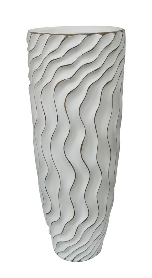 acquista Vaso Alto 35x90x35 cm in Poliresina Bianco