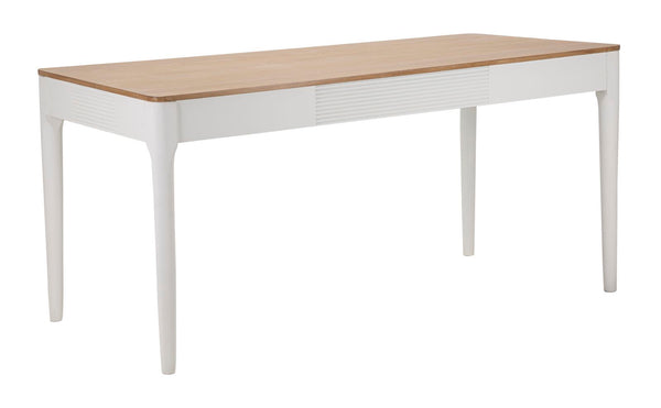 Table à manger Matera 180x80x60 cm en bois MDF et fer blanc/marron acquista