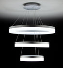 Lampadario a Sospensione 3 Anelli LED 60x60cm Zaghi Circle-1