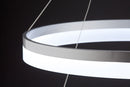 Lampadario a Sospensione 2 Anelli LED 40x40cm Zaghi Circle-6