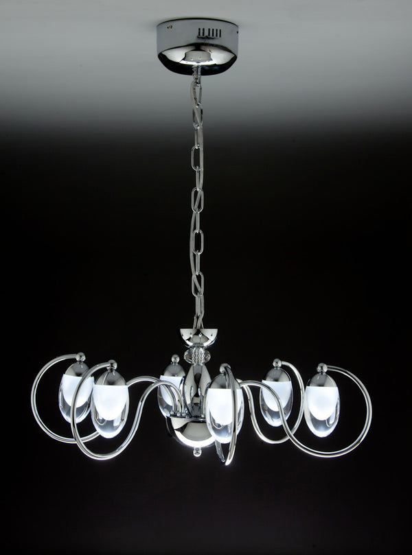 sconto Suspension Lustre 6 LED 63x63cm Zaghi Candelière