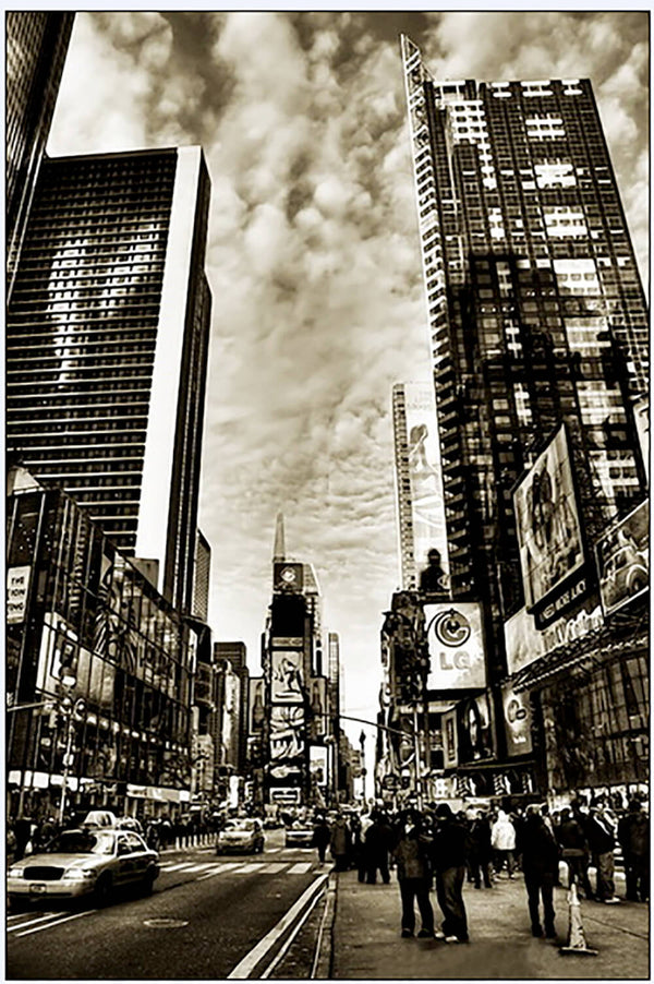 acquista Impression sur Toile Impression sur Toile 75 Cm Zaghi New York City Noir et Blanc N79