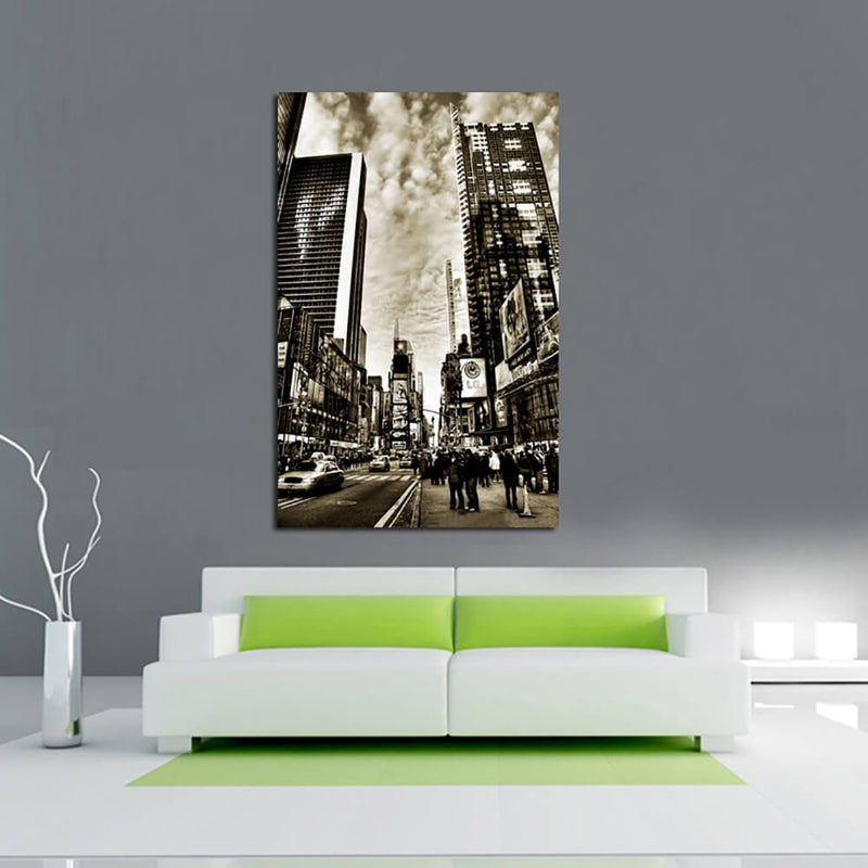 Quadro Stampa su Tela Stampa su Tela 75 Cm Zaghi New York City Bianco e Nero N79-2