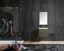 Mobile Bagno Sospeso 53 cm in MDF con Specchio Vorich Jasmin Grigio-4