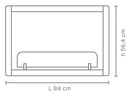 Camino a Bioetanolo da Incasso Bifrontale 84x40x56,4 cm 4,11kW Nero-3