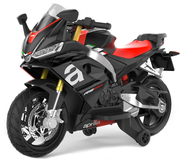 Moto électrique pour enfants 12V avec permis Aprilia RS660 Noir sconto