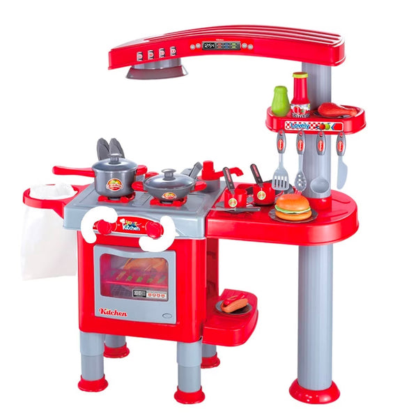 prezzo Cucina Giocattolo per Bambini 81x33x83 cm con Accessori  Rossa