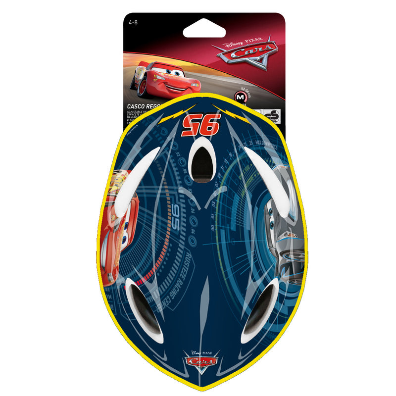 Casco per Bambino Misura 52-56 cm con Fori di Aerazione con Licenza Disney Cars-2