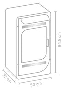 Stufa a Bioetanolo da Interno 94,5x50x32 cm 3kW Fiammetta Statica Bordeaux-3