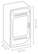 Stufa a Bioetanolo da Interno 94,5x50x32 cm 3kW Fiammetta Statica Nera-4