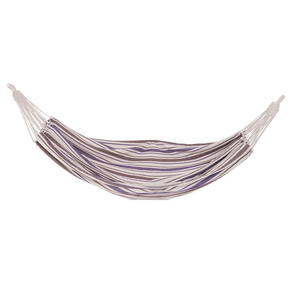 prezzo Hamac de jardin en coton 2,1x1,5m Violet et Noir