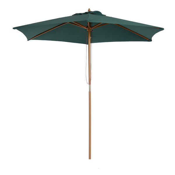 Parasol de jardin Ø2,5 m Mât Ø38 mm en Bois Vert acquista