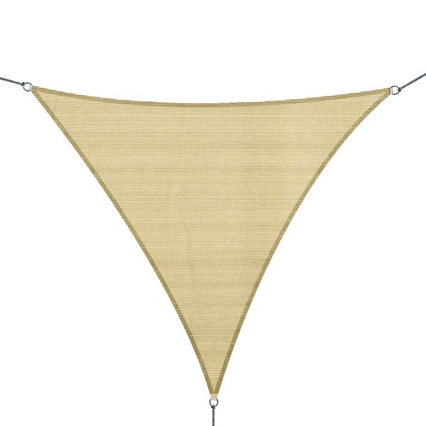 prezzo Voile d'auvent de jardin triangulaire 3x3x3m en PEHD sable