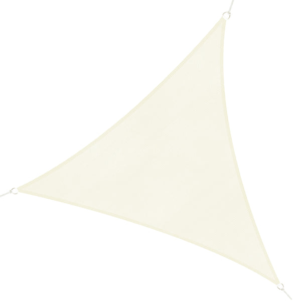 acquista Voile de Jardin Triangulaire en HDPE Blanc Ivoire 3x3x3m