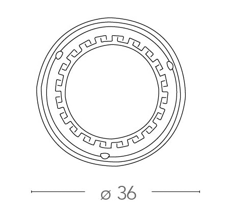 Plafoniera Tonda Classica Greca Cornice Legno Vetro Marmo Ambra Interni E27 Ambiente 01/01512-3