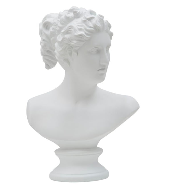 prezzo Sculpture Femme Romaine 21,5x14,5x34 cm en Polyrésine Blanche