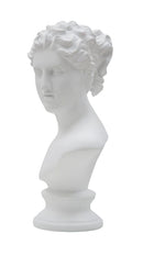 Scultura Roman Woman 21,5x14,5x34 cm in Poliresina Bianco-2