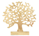 Scultura Albero Oro 31x8,5x31,5 cm in Ferro Oro-1