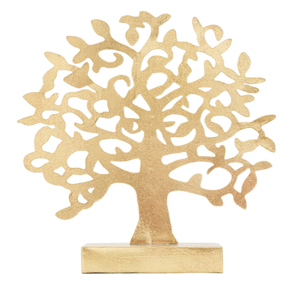 Sculpture Arbre Doré 31x8,5x31,5 cm en Fer Doré prezzo