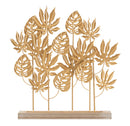 Scultura Palm 56x10x57,5 cm in Ferro e MDF Oro-1