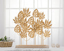 Scultura Palm 56x10x57,5 cm in Ferro e MDF Oro-5