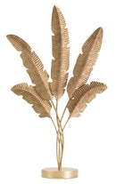 Scultura Five Leaf 34x12,5x60 cm in Ferro Oro-1