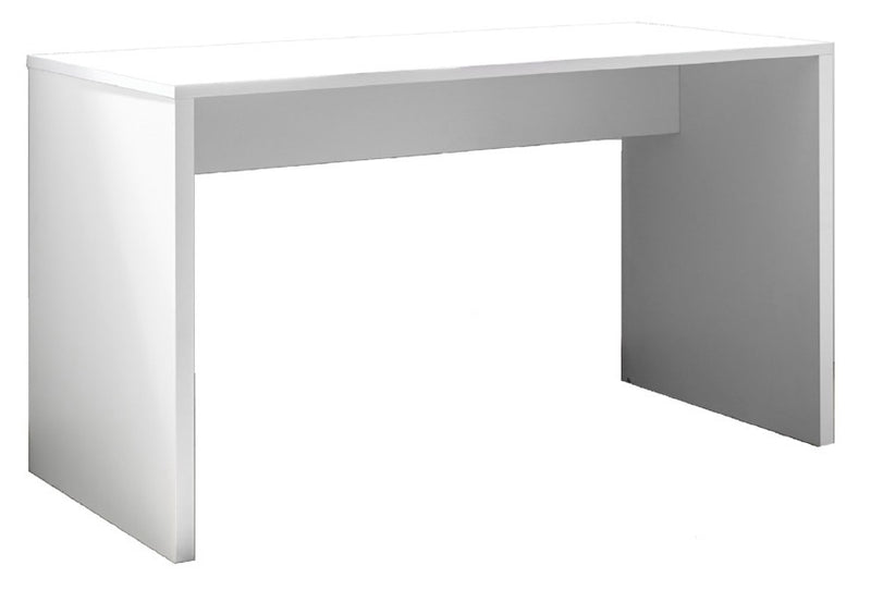 Scrivania da Ufficio 138x48x76 cm in Legno Bianco-1