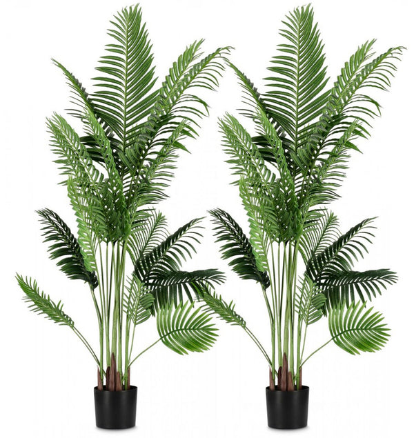 prezzo Lot de 2 Plantes Artificielles avec Pot Ø 120x180 cm Kenzia en Plastique