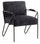 Fauteuil rembourré 64x69x86 cm en velours noir