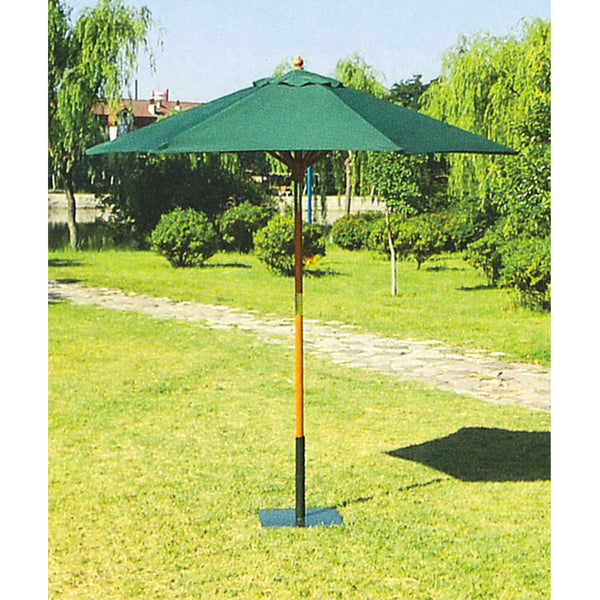 Parasol de Jardin Rond Ø 2,5 m Structure en Bois Vert Bauer acquista