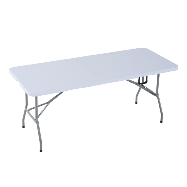 sconto Table de camping pliante portable pique-nique refermable dans une valise en PE 180x74x74 cm