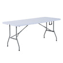 Tavolo da Campeggio Picnic Pieghevole Portatile Richiudibile in Valigia in PE 180x74x74 cm -4