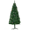 Albero di Natale Artificiale 180 cm Palline e Decorazioni in PVC Ferro -1