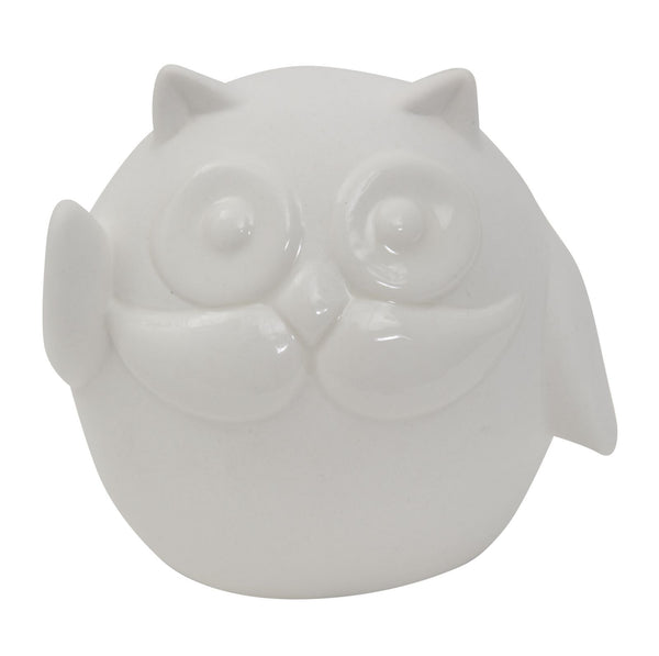 Hello Chouette Porcelaine 9,5x6,5x8,5 cm Porcelaine Blanche prezzo