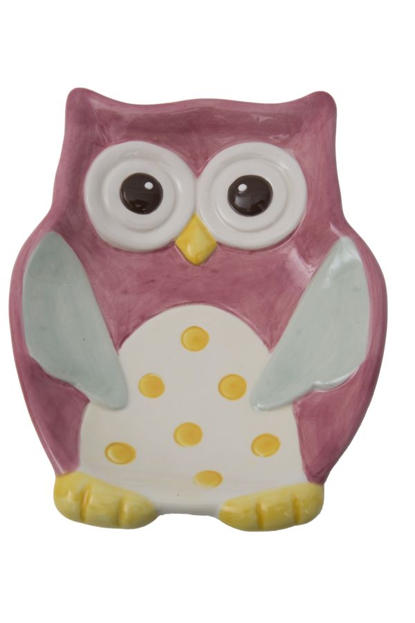 prezzo Porte-savon Spring Owl 14x11x2,4 cm Porcelaine