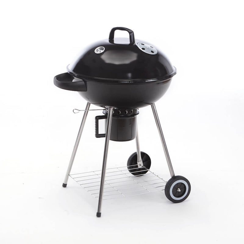 Barbecue a Carbone Carbonella con Termometro Carrello e Raccoglitore Olio Taddei Round 61-1