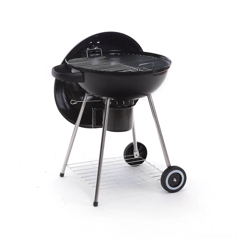 Barbecue a Carbone Carbonella con Termometro Carrello e Raccoglitore Olio Taddei Round 61-2