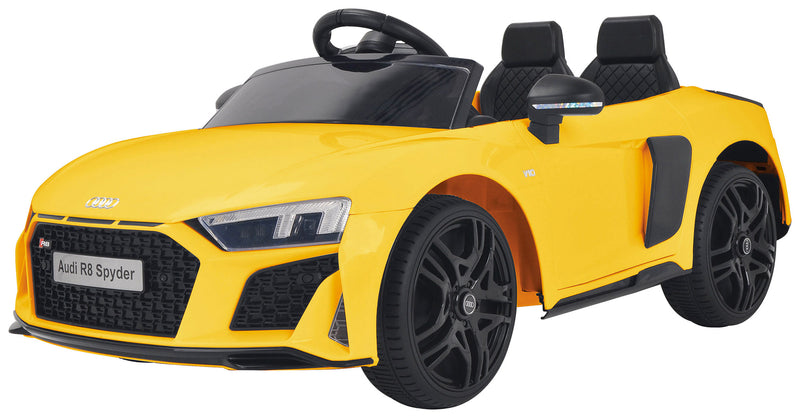 Macchina Elettrica per Bambini 12V Audi R8 Spyder Gialla-1