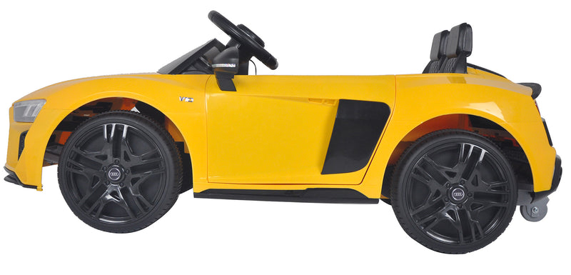 Macchina Elettrica per Bambini 12V Audi R8 Spyder Gialla-2